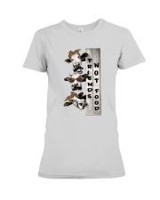 Friends Not Food Premium Fit Ladies Tee thumbnail