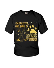 Hockey And Dogs Youth T-Shirt thumbnail