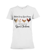 A Great Person Has Great Chickens Premium Fit Ladies Tee thumbnail