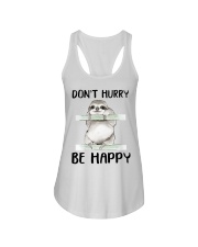 Dont Hurry Be Happy Ladies Flowy Tank thumbnail