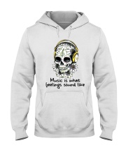 Music Is What Feelings Sound Like Hooded Sweatshirt thumbnail