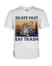 Skate Fast Eat Trash V-Neck T-Shirt thumbnail