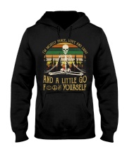 I'm Mostly Peace Love Hooded Sweatshirt thumbnail