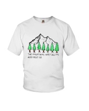 The Mountains Are Calling Youth T-Shirt thumbnail