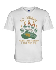 A Bear Kills You V-Neck T-Shirt thumbnail