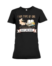 Ballet And Books Premium Fit Ladies Tee thumbnail