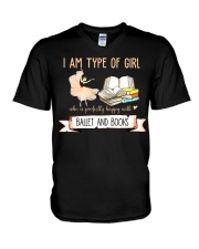 Ballet And Books V-Neck T-Shirt thumbnail