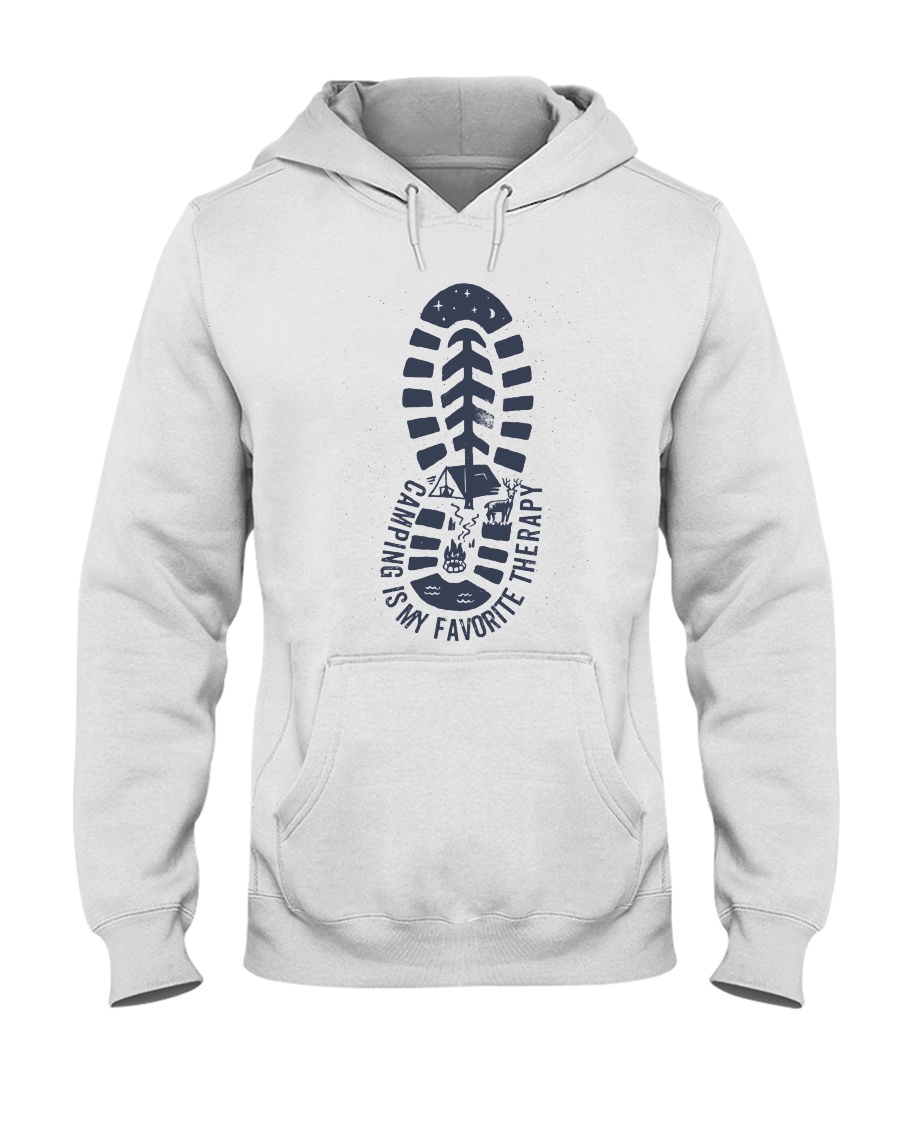 Camping Is My Favorite Therapy Hooded Sweatshirt