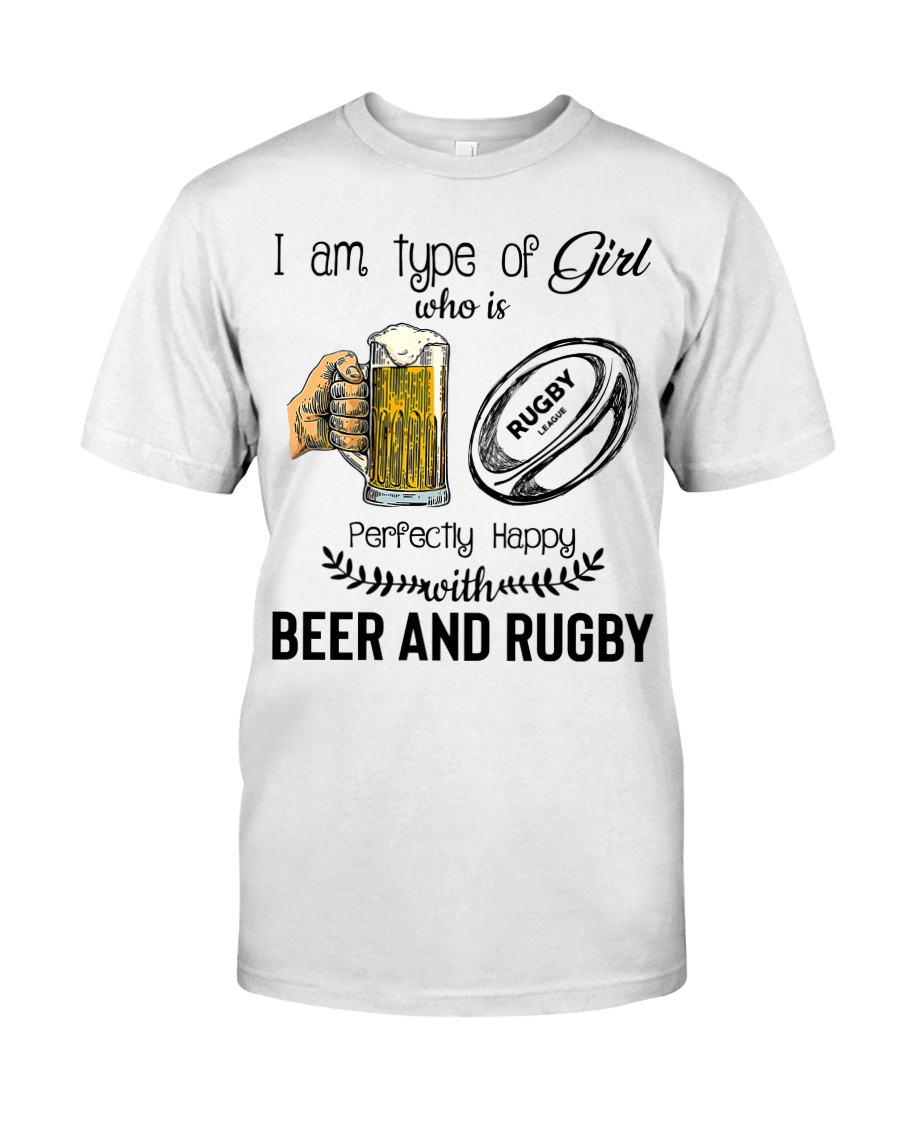 Beer And Rugby Classic T-Shirt