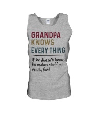 Grandpa Knows Every Thing Unisex Tank thumbnail