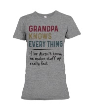 Grandpa Knows Every Thing Premium Fit Ladies Tee thumbnail