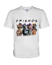 Skull Is Friends V-Neck T-Shirt thumbnail