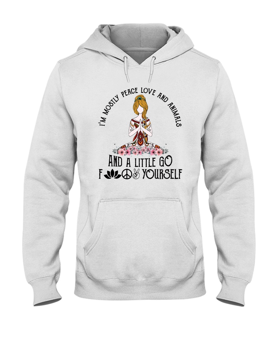 Peace Love And Light Hooded Sweatshirt