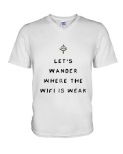 Lets Wander V-Neck T-Shirt thumbnail