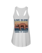 Live Slow Take It Easy Ladies Flowy Tank thumbnail