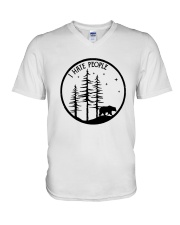 I Hate People V-Neck T-Shirt thumbnail