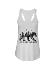 Never Stop Exploring Ladies Flowy Tank thumbnail
