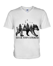 Never Stop Exploring V-Neck T-Shirt thumbnail
