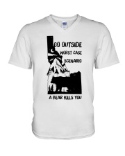 Go Outside V-Neck T-Shirt thumbnail