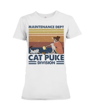 Cat Puke Division Premium Fit Ladies Tee thumbnail