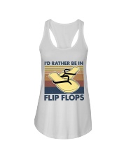 I'd Rather Be In Flip Flops Ladies Flowy Tank thumbnail