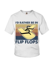 I'd Rather Be In Flip Flops Youth T-Shirt thumbnail