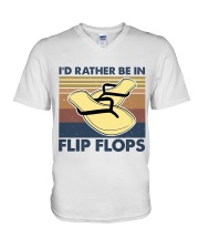 I'd Rather Be In Flip Flops V-Neck T-Shirt thumbnail