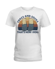 Crocs And Socks Ladies T-Shirt thumbnail