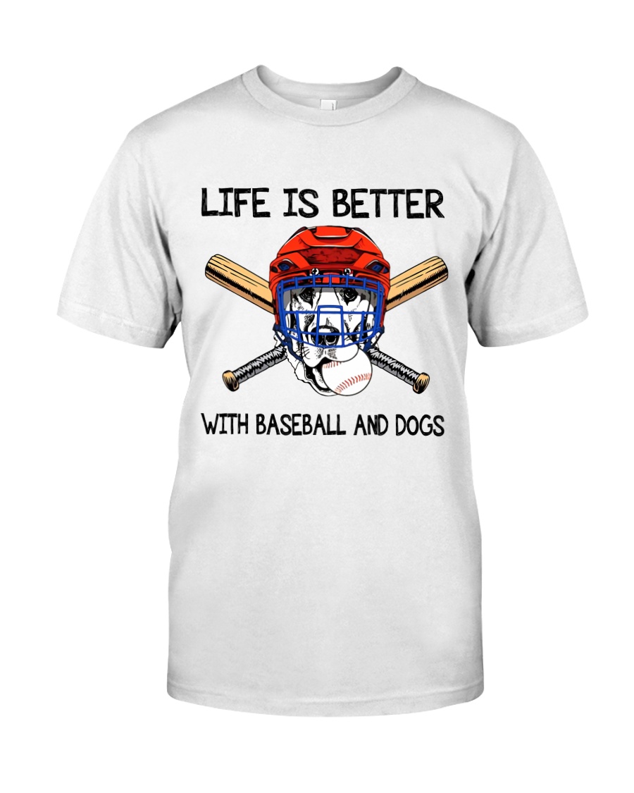 Baseball And Dogs Classic T-Shirt