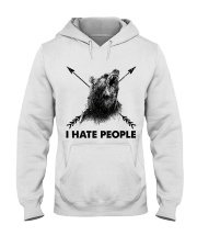 I Hate People Hooded Sweatshirt front