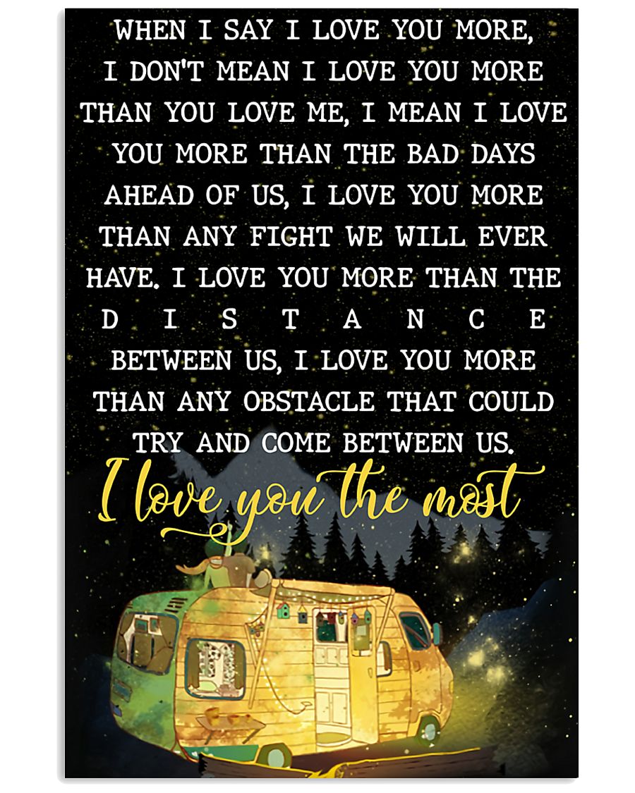 I Love You The Most 11x17 Poster