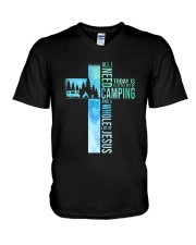 All I Need Is Camping V-Neck T-Shirt thumbnail