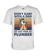Call Your Plumber V-Neck T-Shirt thumbnail