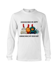 Chickens Make Me Happy Long Sleeve Tee thumbnail