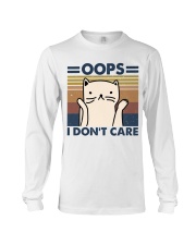 Oops I Don't Care Long Sleeve Tee thumbnail
