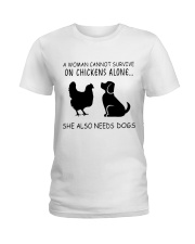 She Also Needs Dogs Ladies T-Shirt thumbnail