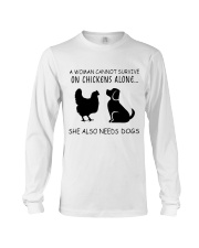 She Also Needs Dogs Long Sleeve Tee thumbnail