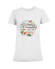 Myself What A Wonderful World Premium Fit Ladies Tee thumbnail