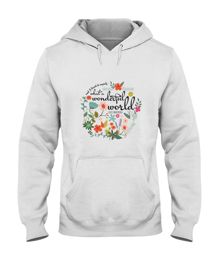Myself What A Wonderful World Hooded Sweatshirt