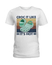 Croc It Like It's Hot Ladies T-Shirt thumbnail