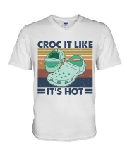 Croc It Like It's Hot V-Neck T-Shirt thumbnail