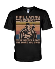 Pipe Laying Expert V-Neck T-Shirt thumbnail