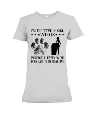 Dogs And Body Boarding Premium Fit Ladies Tee thumbnail
