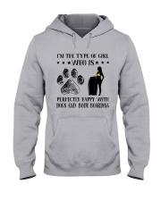 Dogs And Body Boarding Hooded Sweatshirt thumbnail