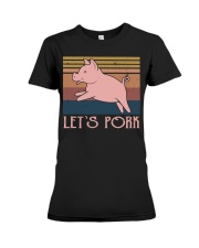 Let's Pork Premium Fit Ladies Tee thumbnail