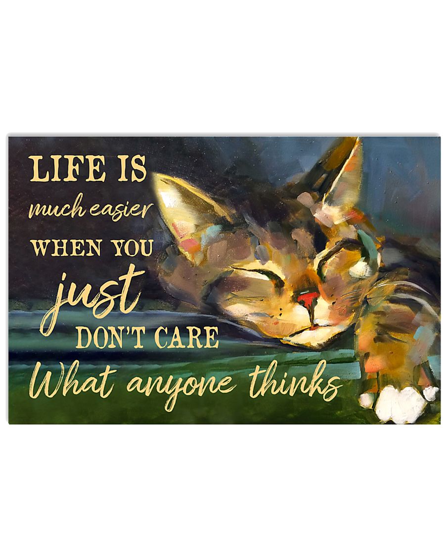 Life Is Much Easier 17x11 Poster