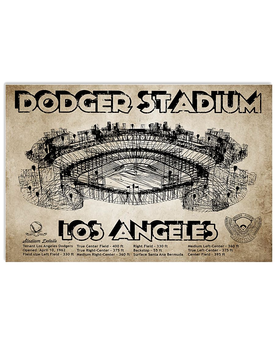 Dodger Stadium Los Angeles 17x11 Poster