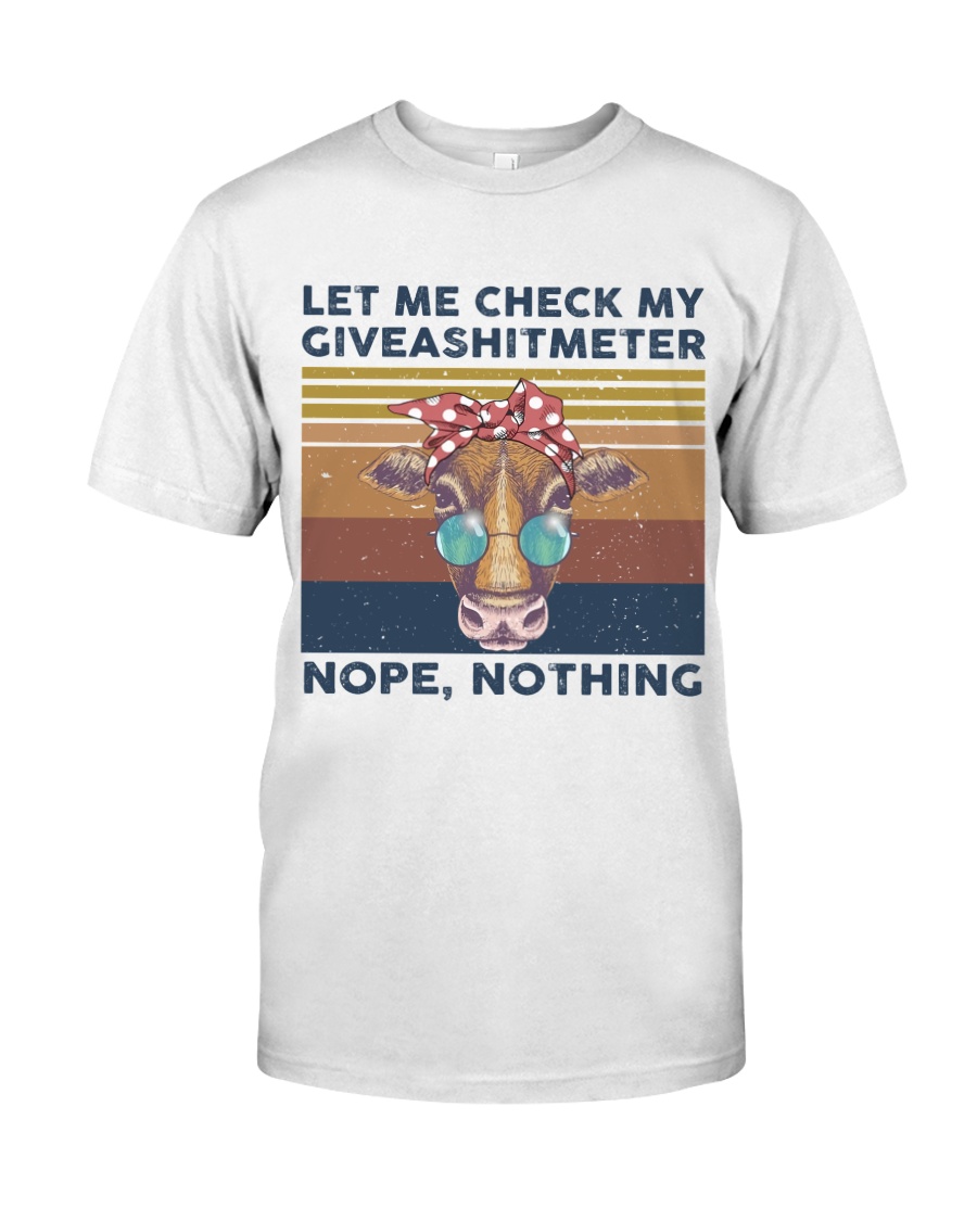 Let Me Check My Giveashitmeter Classic T-Shirt