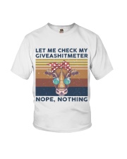 Let Me Check My Giveashitmeter Youth T-Shirt thumbnail