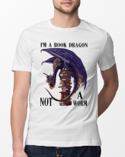 I'm A Bookd Dragon Not A Worm Classic T-Shirt lifestyle-mens-crewneck-front-13
